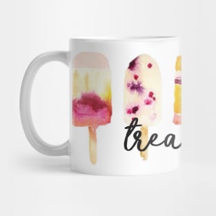 Treat Yo Self Pink Popsicles Mug